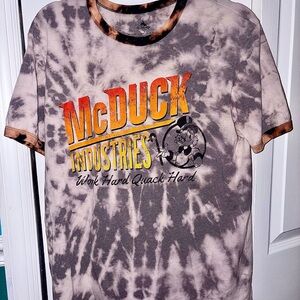 Disney Tie Dye Upcycled Gray T Shirt